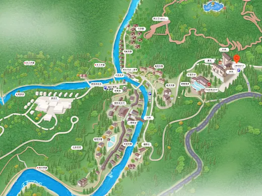 丹江口结合景区手绘地图智慧导览和720全景技术，可以让景区更加“动”起来，为游客提供更加身临其境的导览体验。